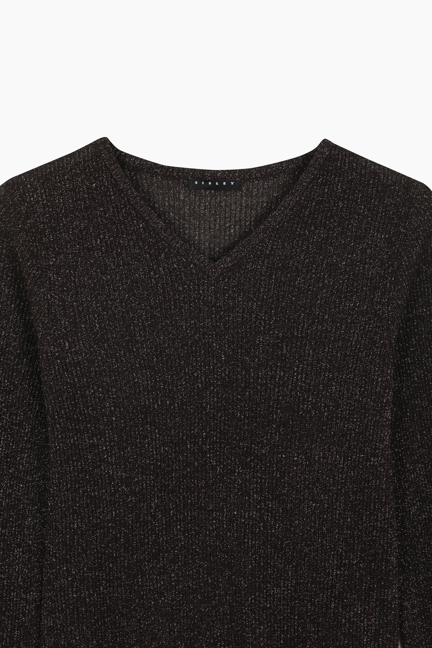 Maglia slim fit a costine da donna nero 3 | Sisley Outlet