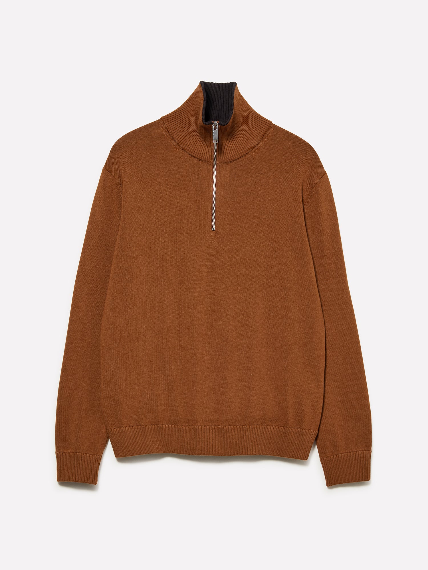 Maglia con zip da uomo cammello | Sisley Outlet