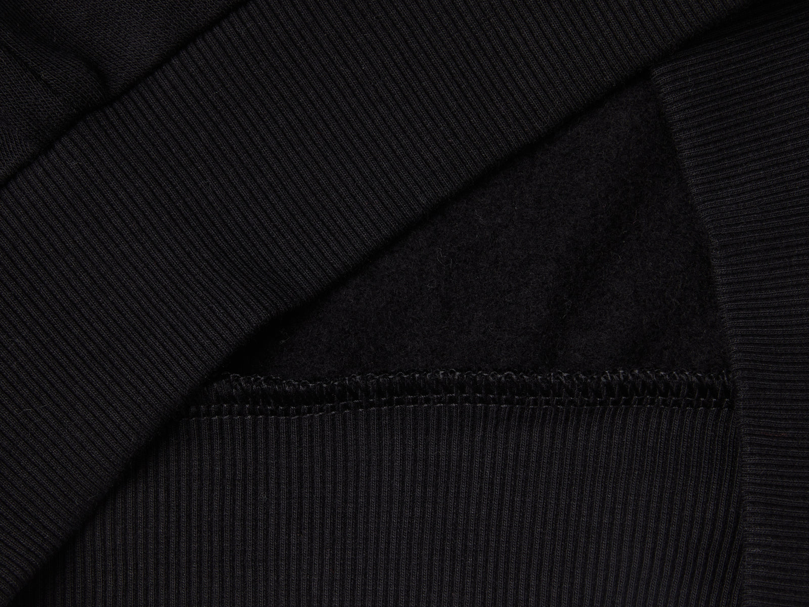 Felpa con zip e paillettes da bambina nero 3 | Benetton Outlet