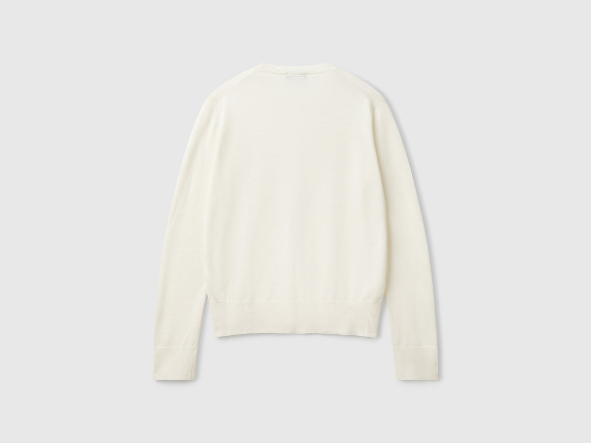 Maglia manica lunga in misto seta