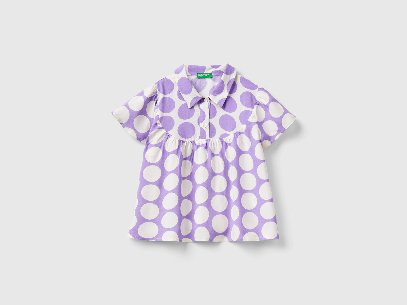 Blusa fluida a pois da bimba multi-color | Benetton Outlet
