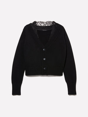 Cardigan con pizzo