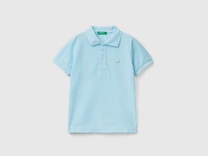 Polo fluo in cotone biologico