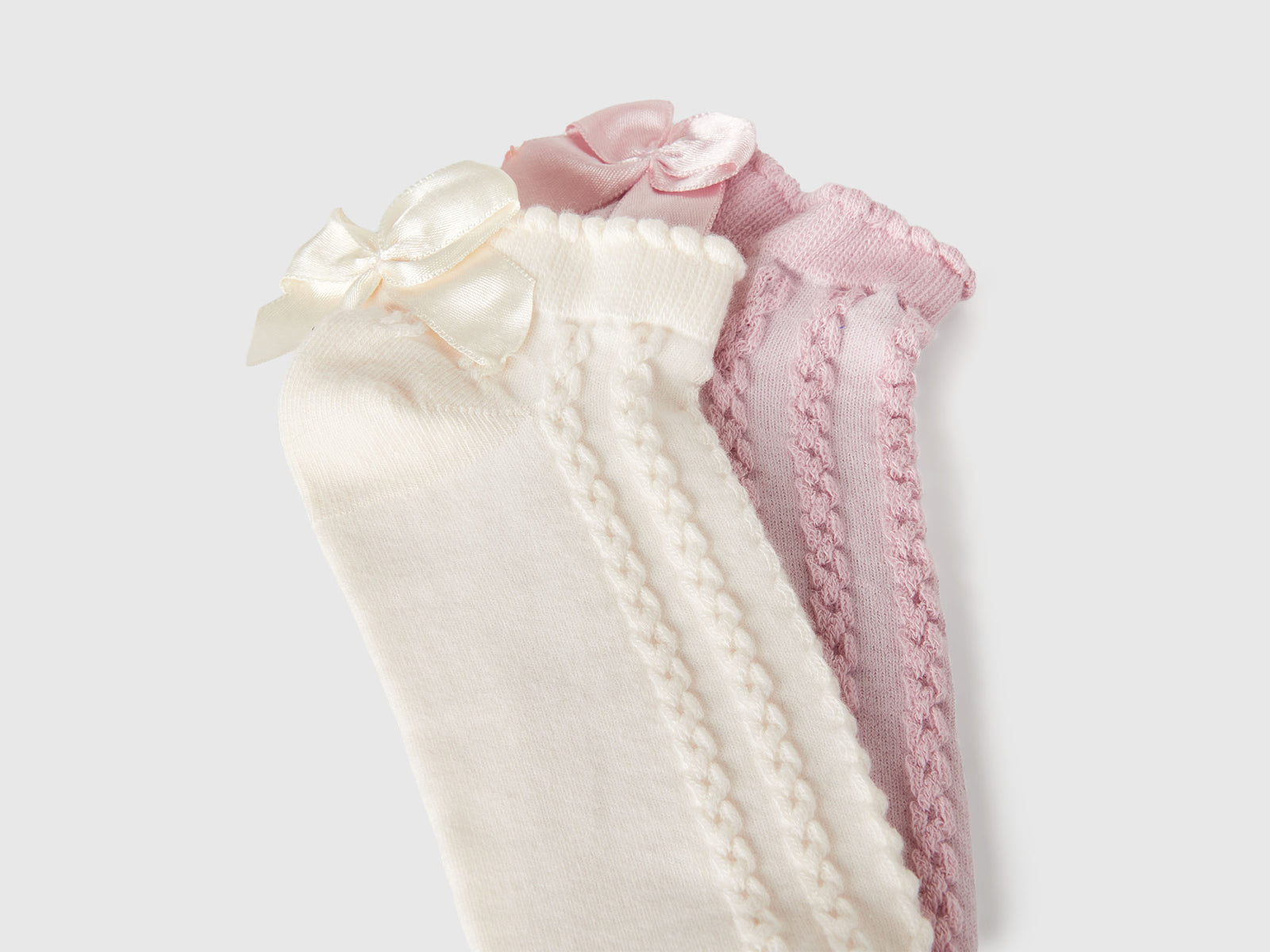 Calzini corti con fiocchetto da bambina multi-color 2 | Benetton Outlet