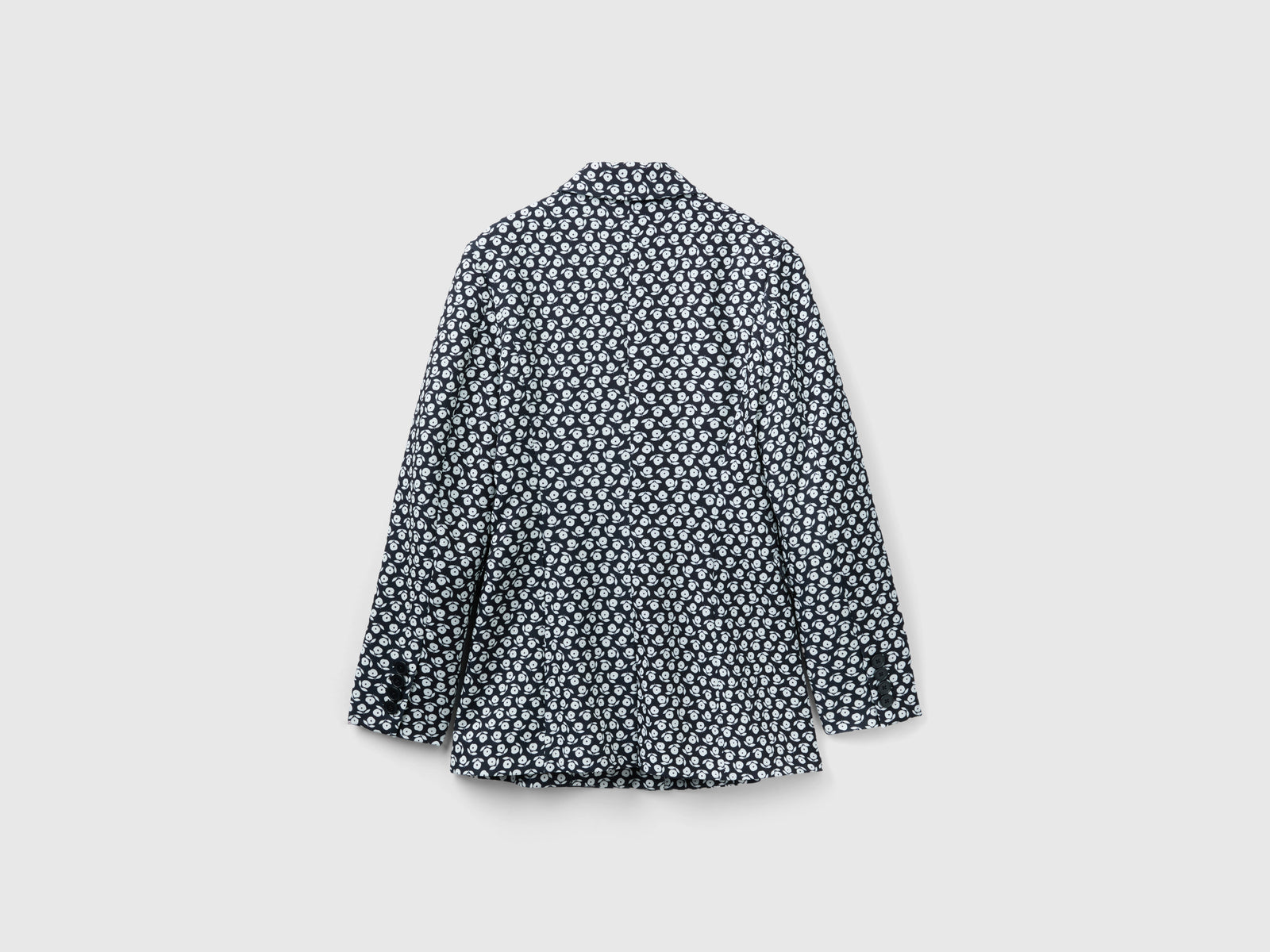 Giacca con stampa fiori da donna nero 2 | Benetton Outlet