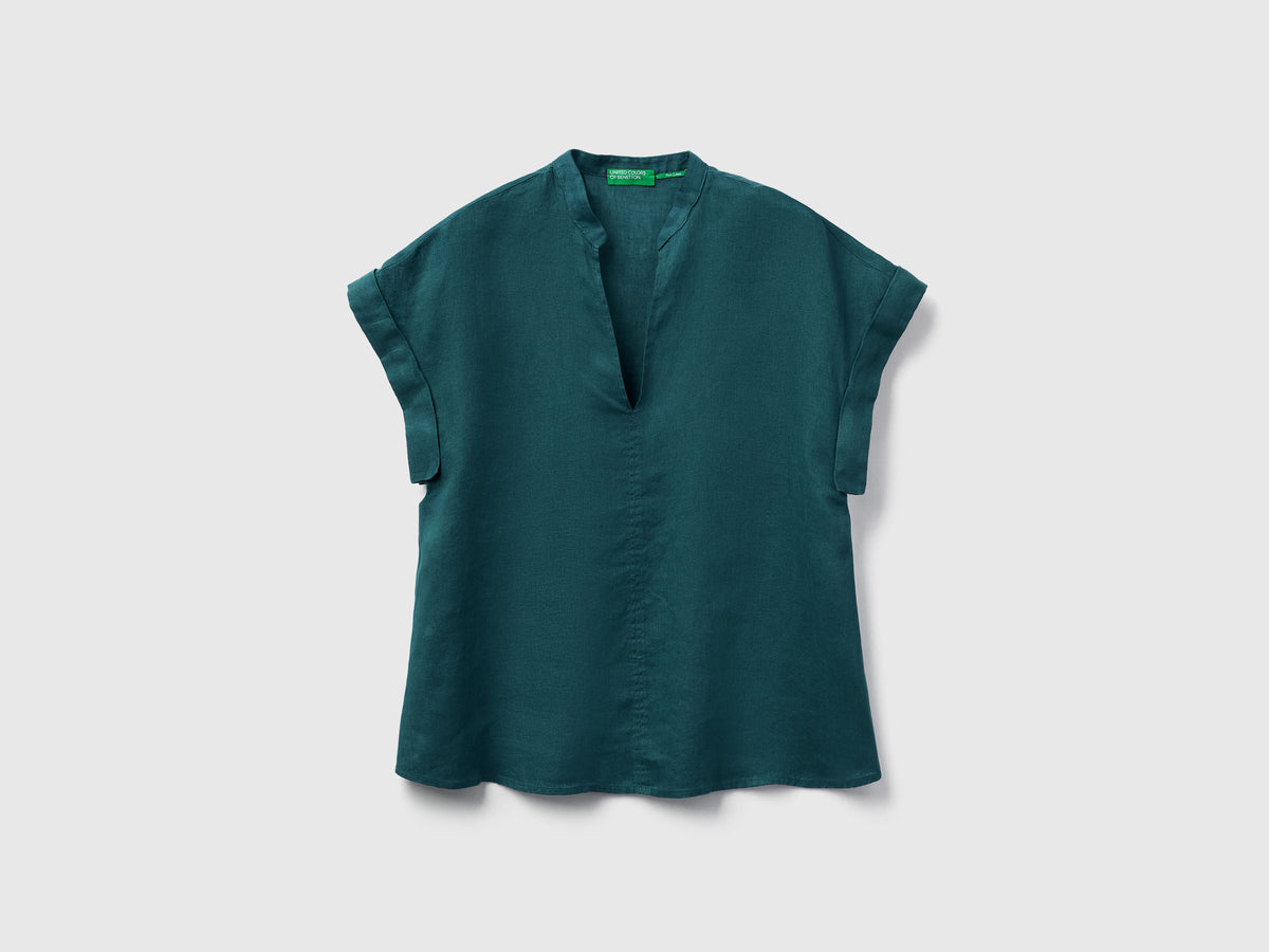 Blusa con scollo a V