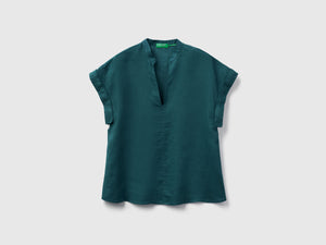 Blusa con scollo a V