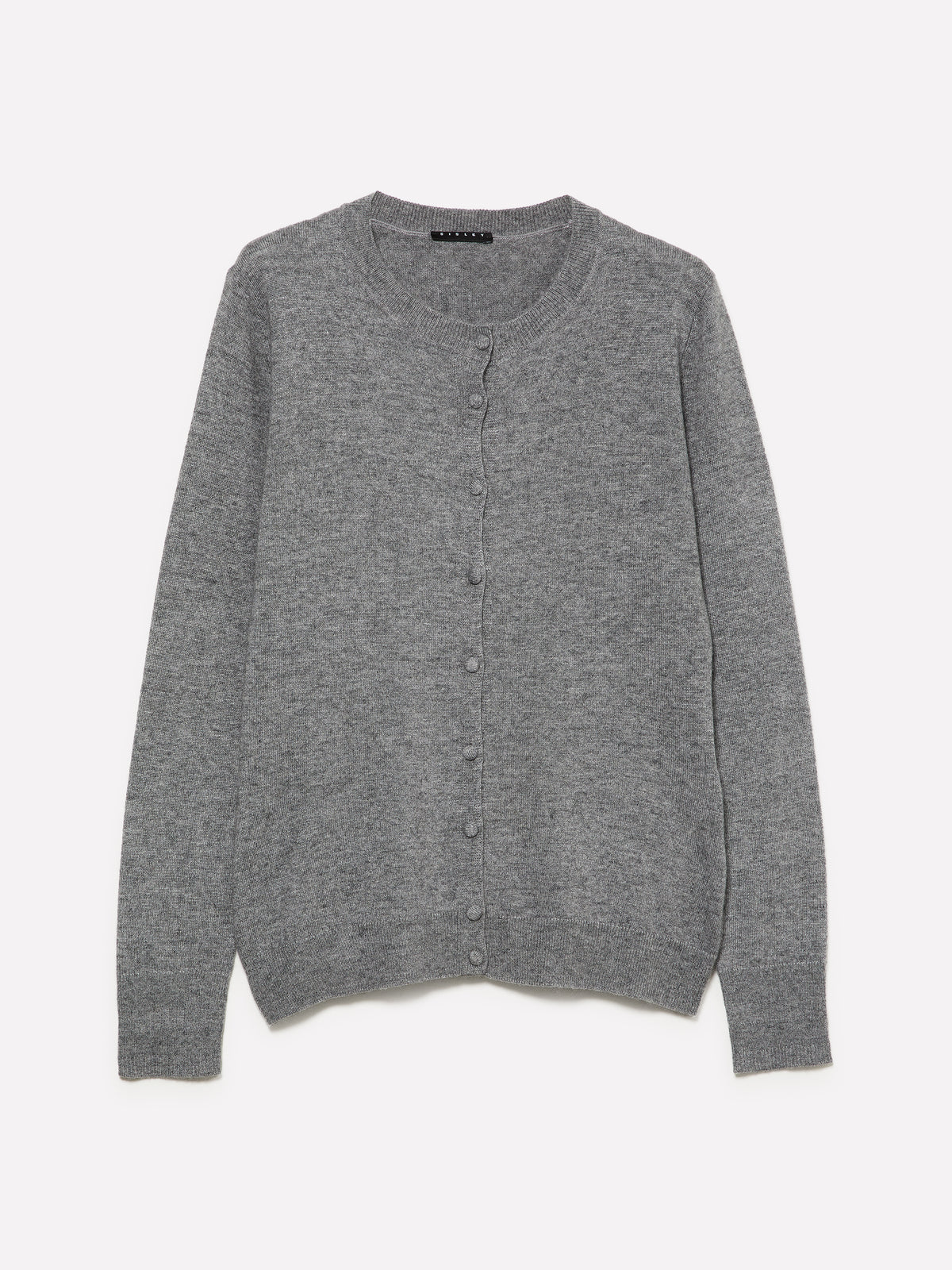Cardigan regular fit melange scuro