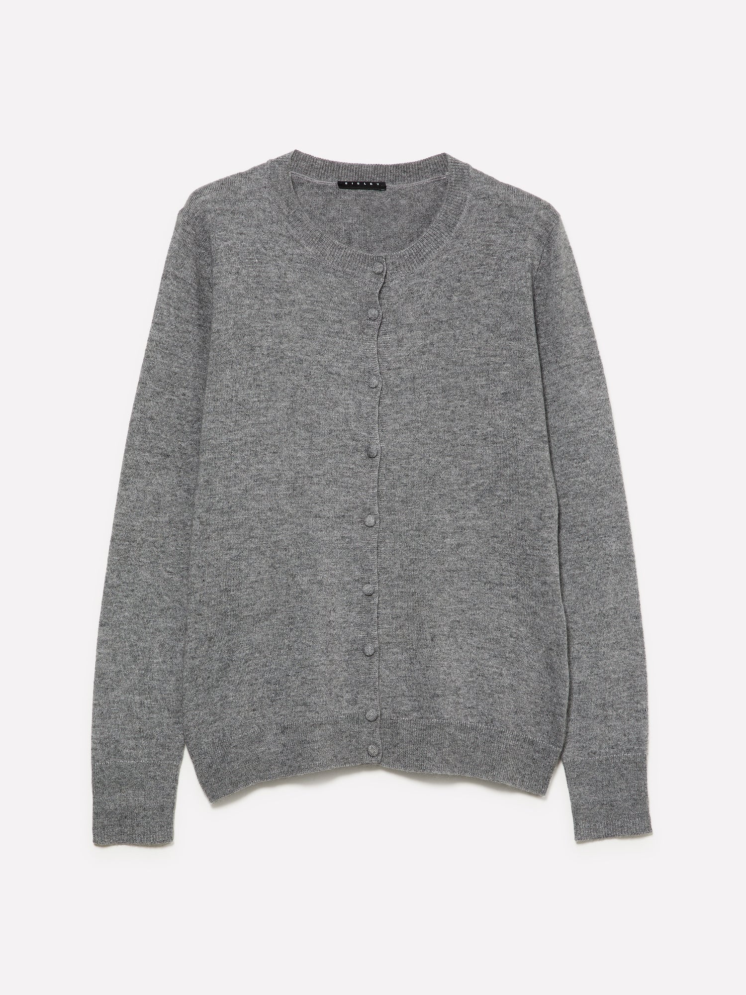 Cardigan regular fit melange scuro da donna grigio | Sisley Outlet
