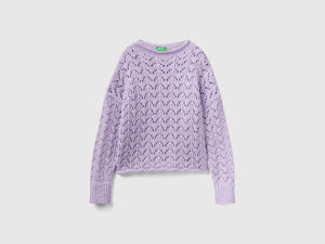 Maglia effetto uncinetto