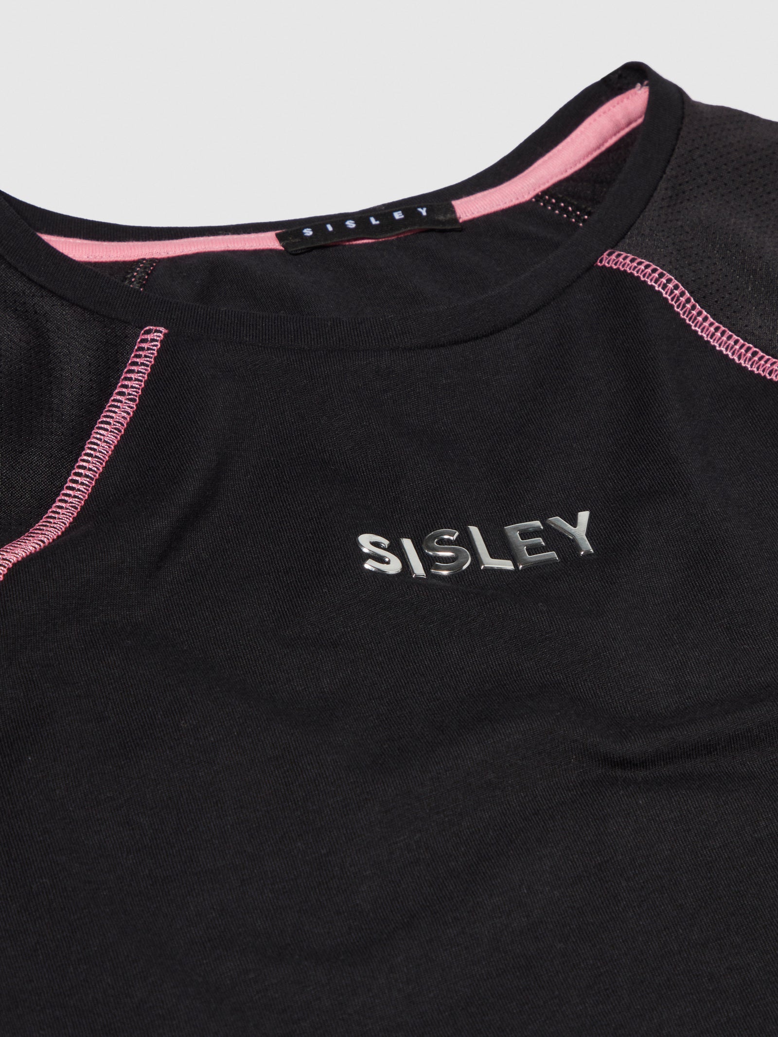 T-shirt sporty con logo da bambina nero 2 | Sisley young Outlet