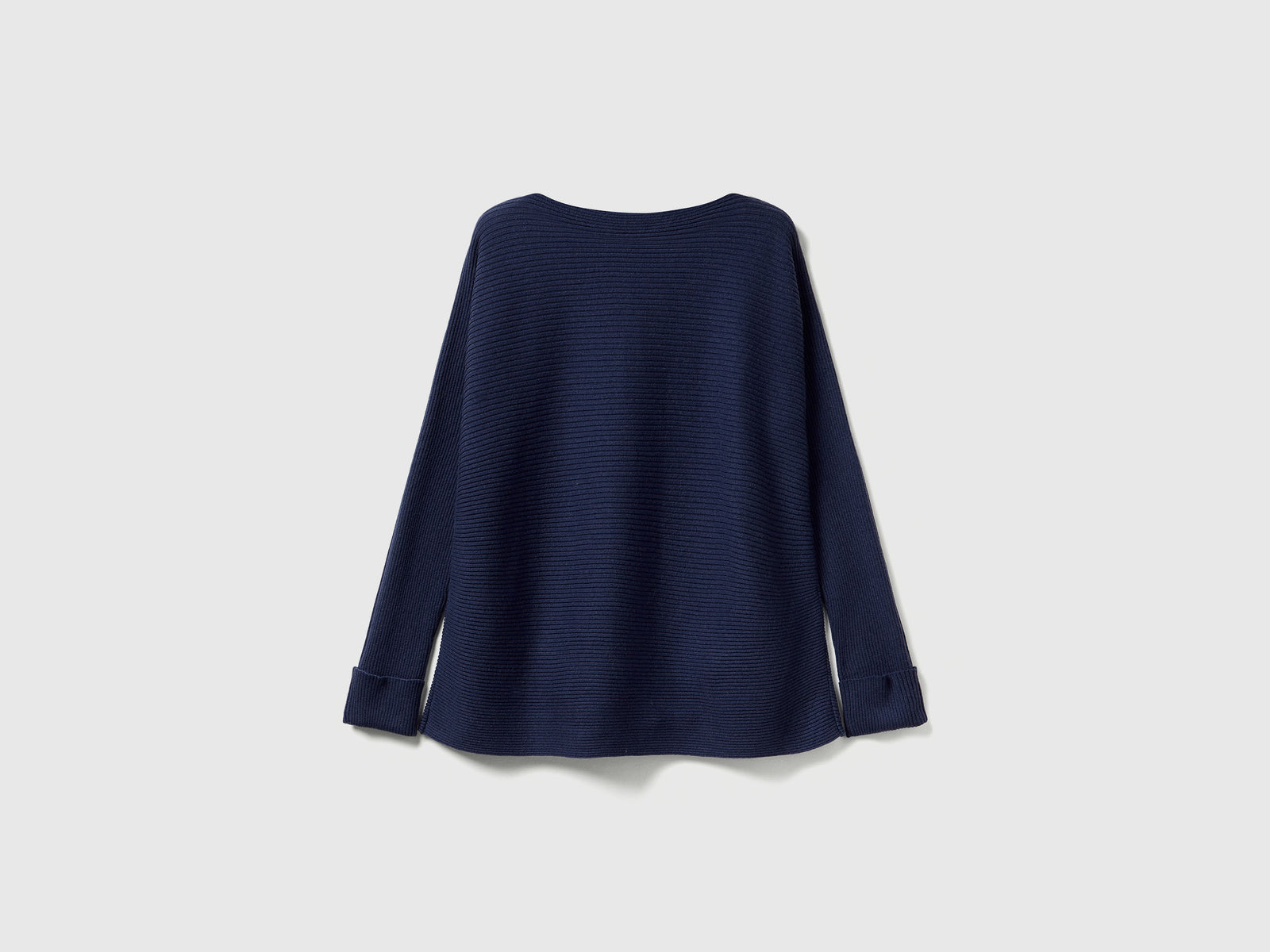 Maglia con scollo a barchetta da donna blu scuro 2 | Benetton Outlet