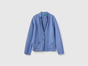 Giacca in maglia misto lana e cashmere