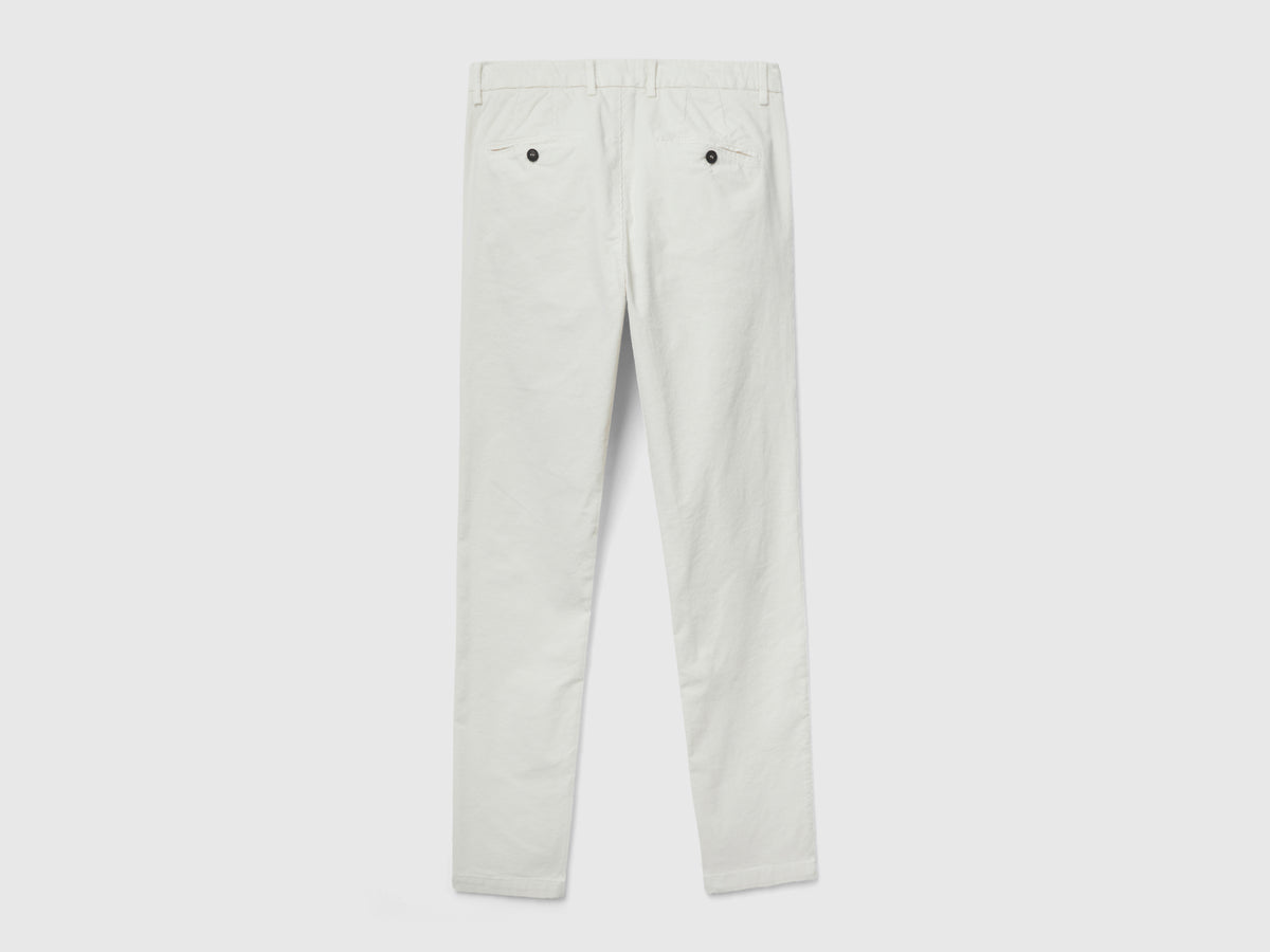 Pantaloni in velluto stretch