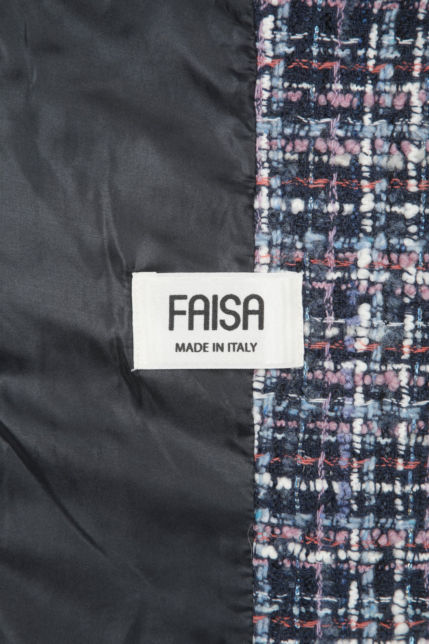 Giacca in tweed con bottoni gioiello da donna blu scuro 5 | Sisley Outlet