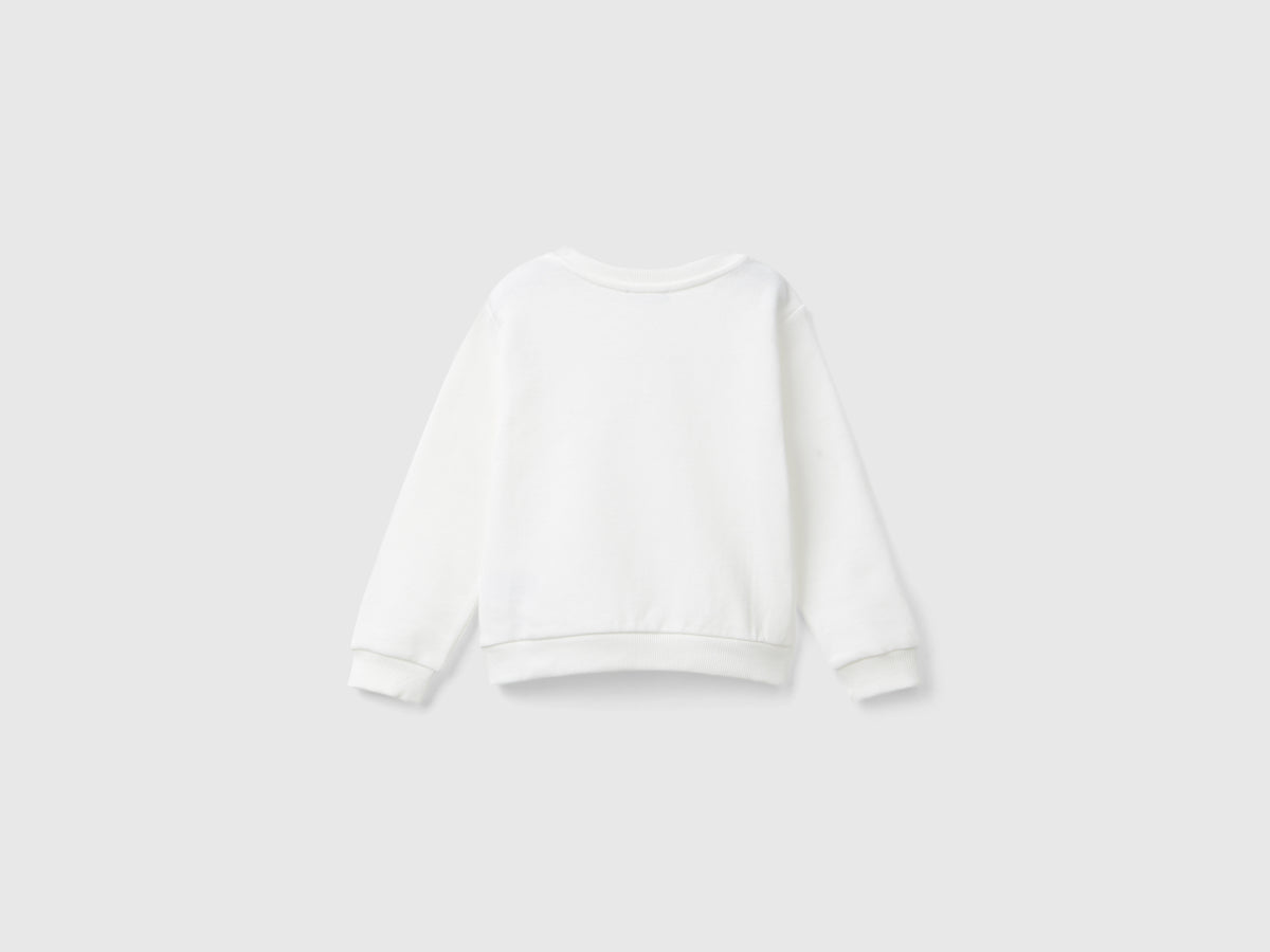 Felpa 100% cotone bio con logo
