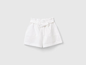 Pantaloni corti paperbag