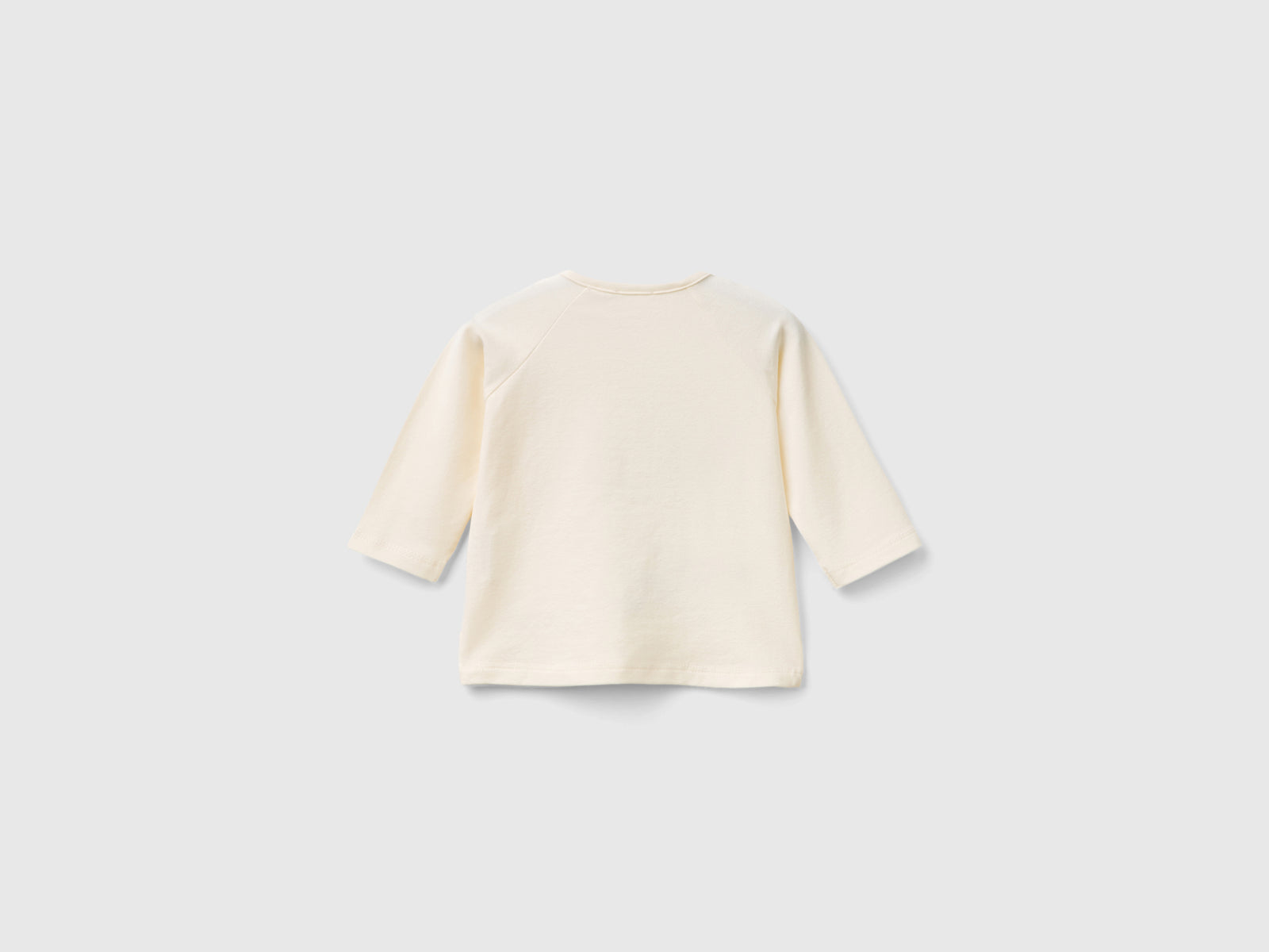 T-shirt con stampa animaletti da neonato bianco panna 2 | Benetton Outlet