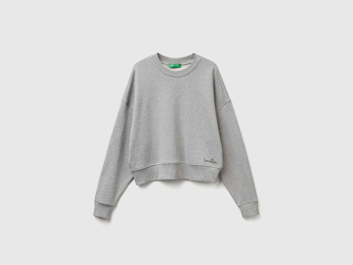 Felpa 100% cotone con stampa logo