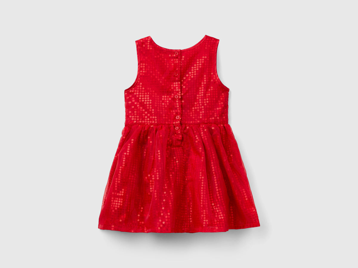 Sequin-embellished tulle dress