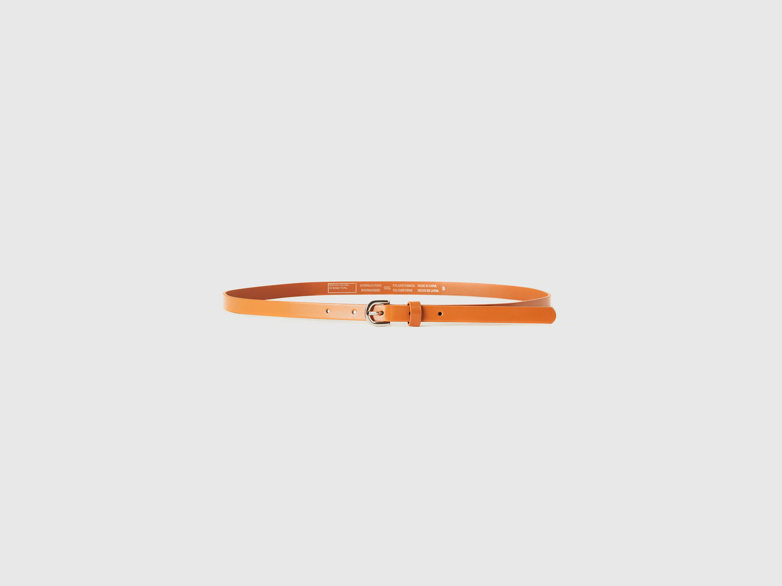 Low-slung patent leather-effect belt da donna marrone 3 | Benetton Outlet