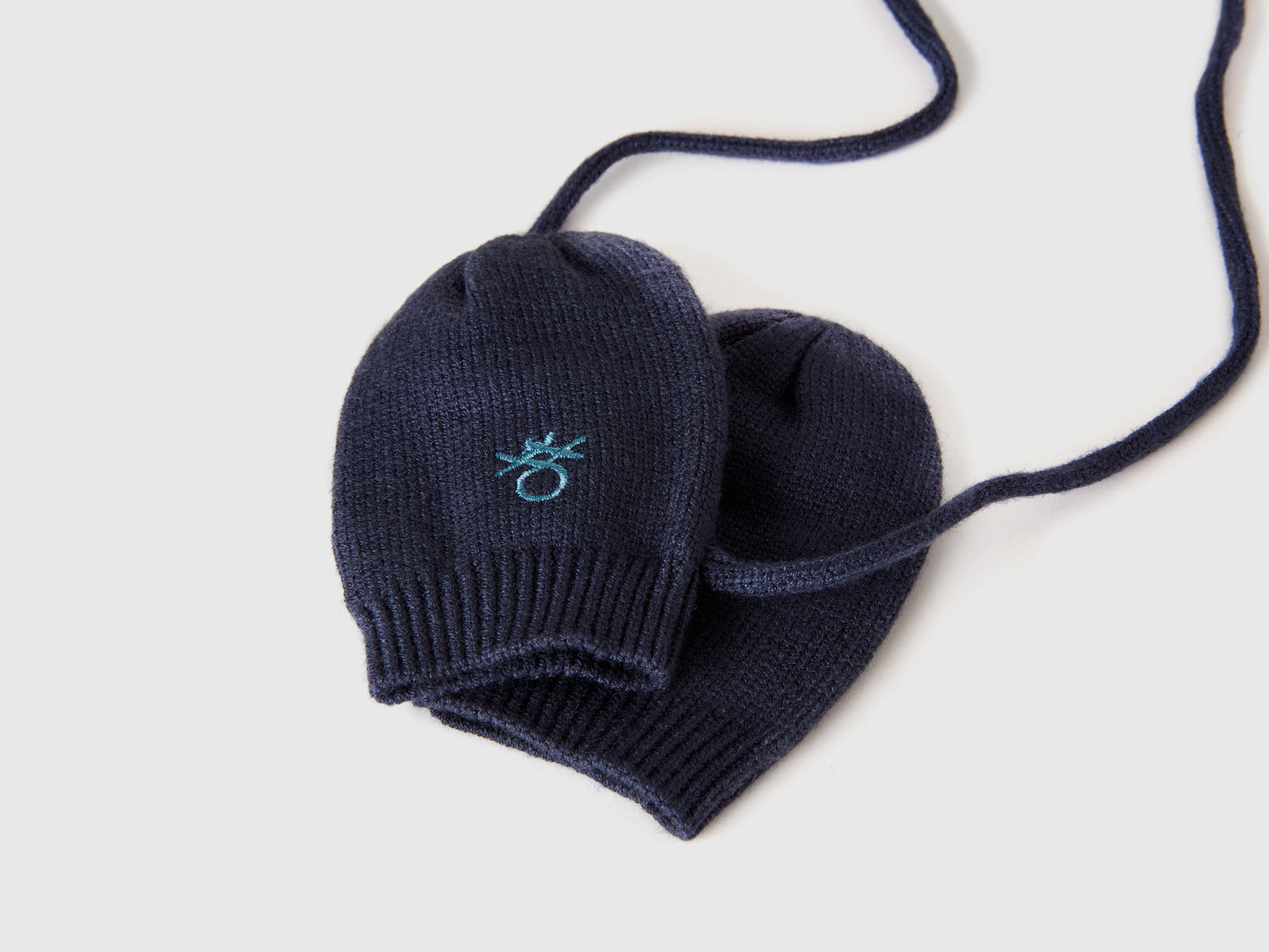 Muffole in misto viscosa da neonato blu scuro 3 | Benetton Outlet