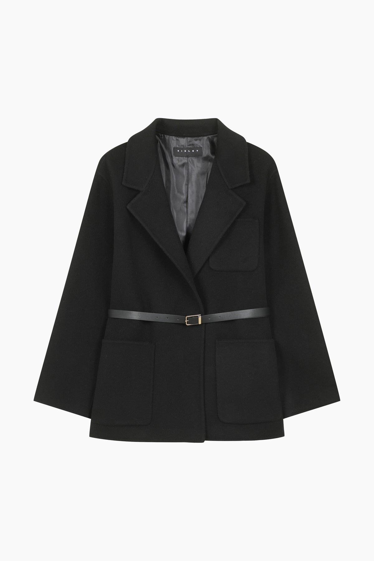 Cappotto corto con cintura