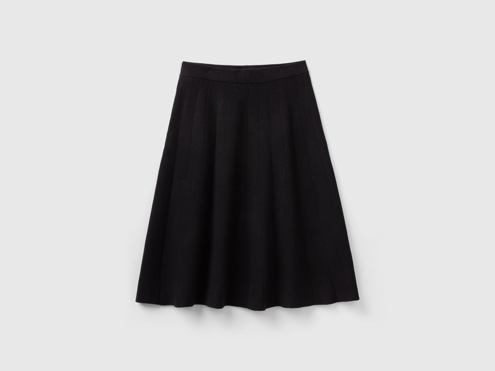 Longuette in maglia da donna nero 2 | Benetton Outlet