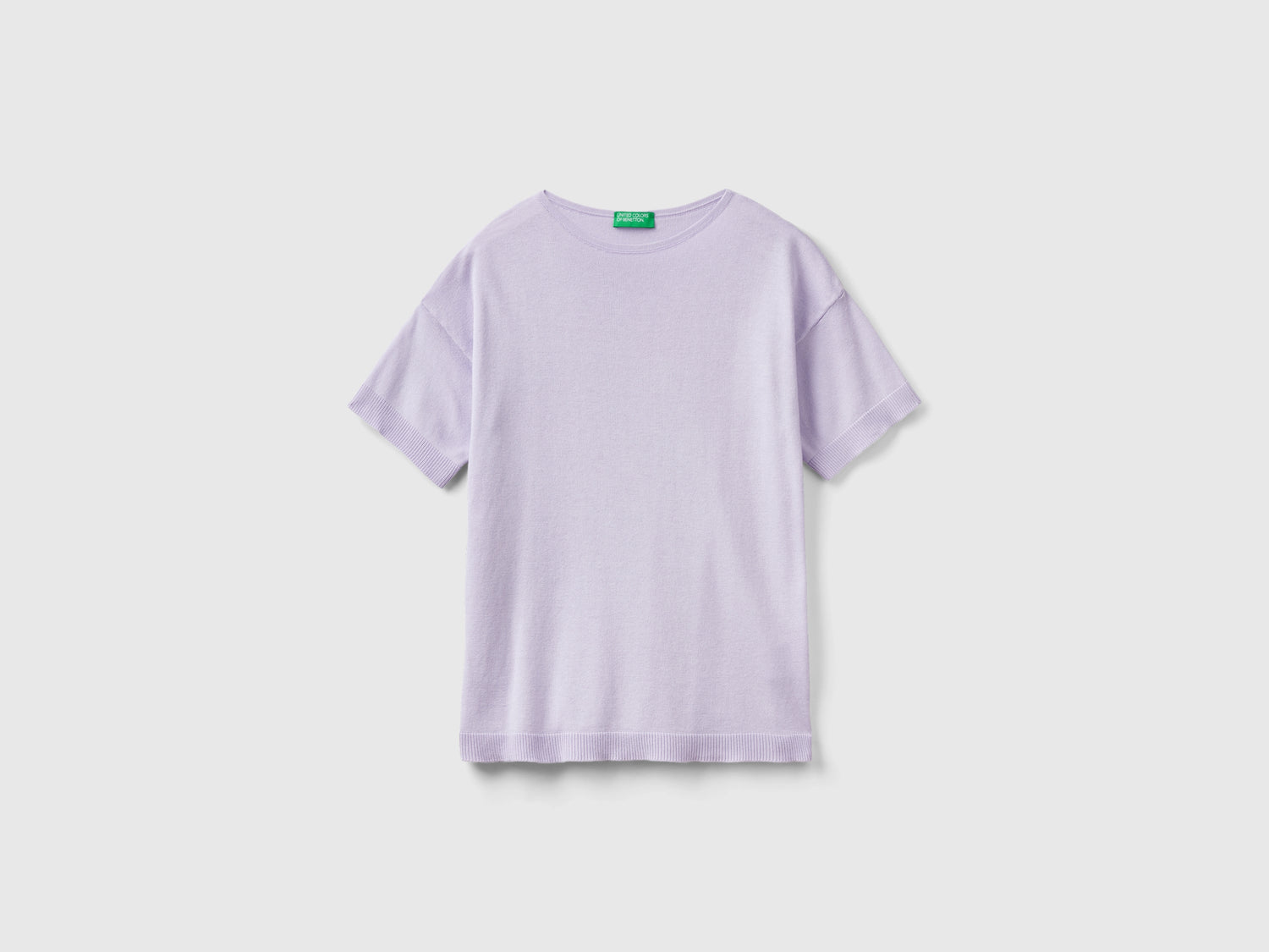 Maglia a manica corta da donna lilla | Benetton Outlet