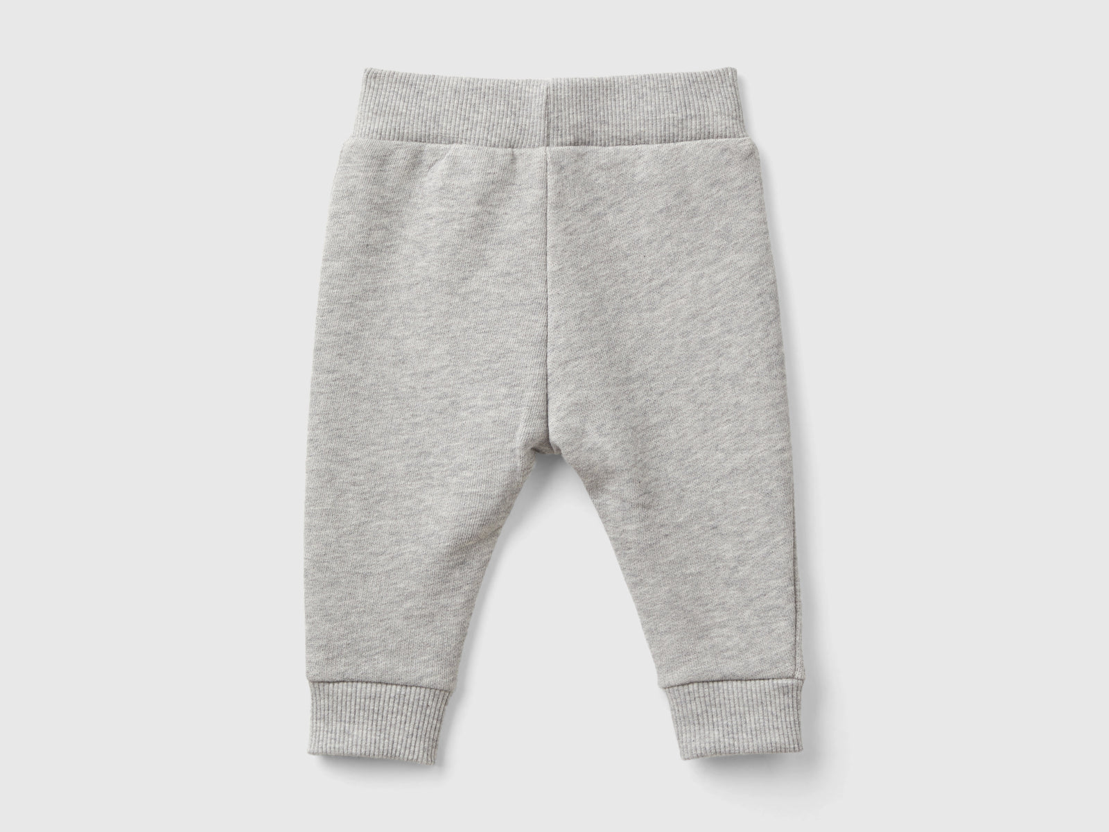 Organic cotton sweatpants da neonato grigio chiaro 2 | Benetton Outlet