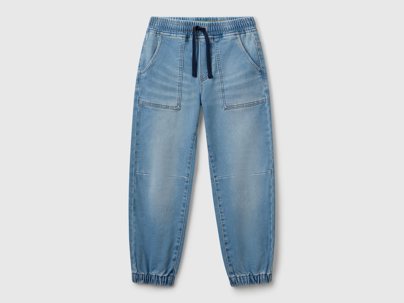 Joggers di jeans da bambino azzurro | Benetton Outlet