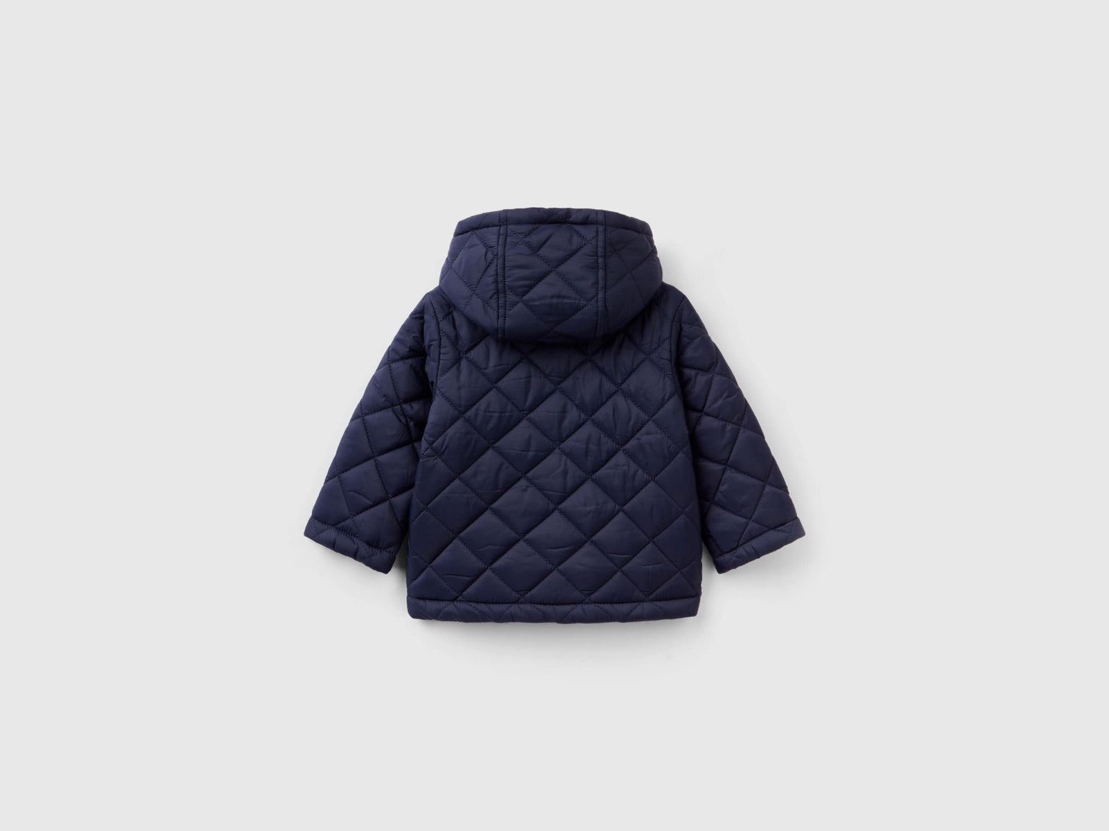 Quilted jacket with hood da neonato blu scuro 2 | Benetton Outlet