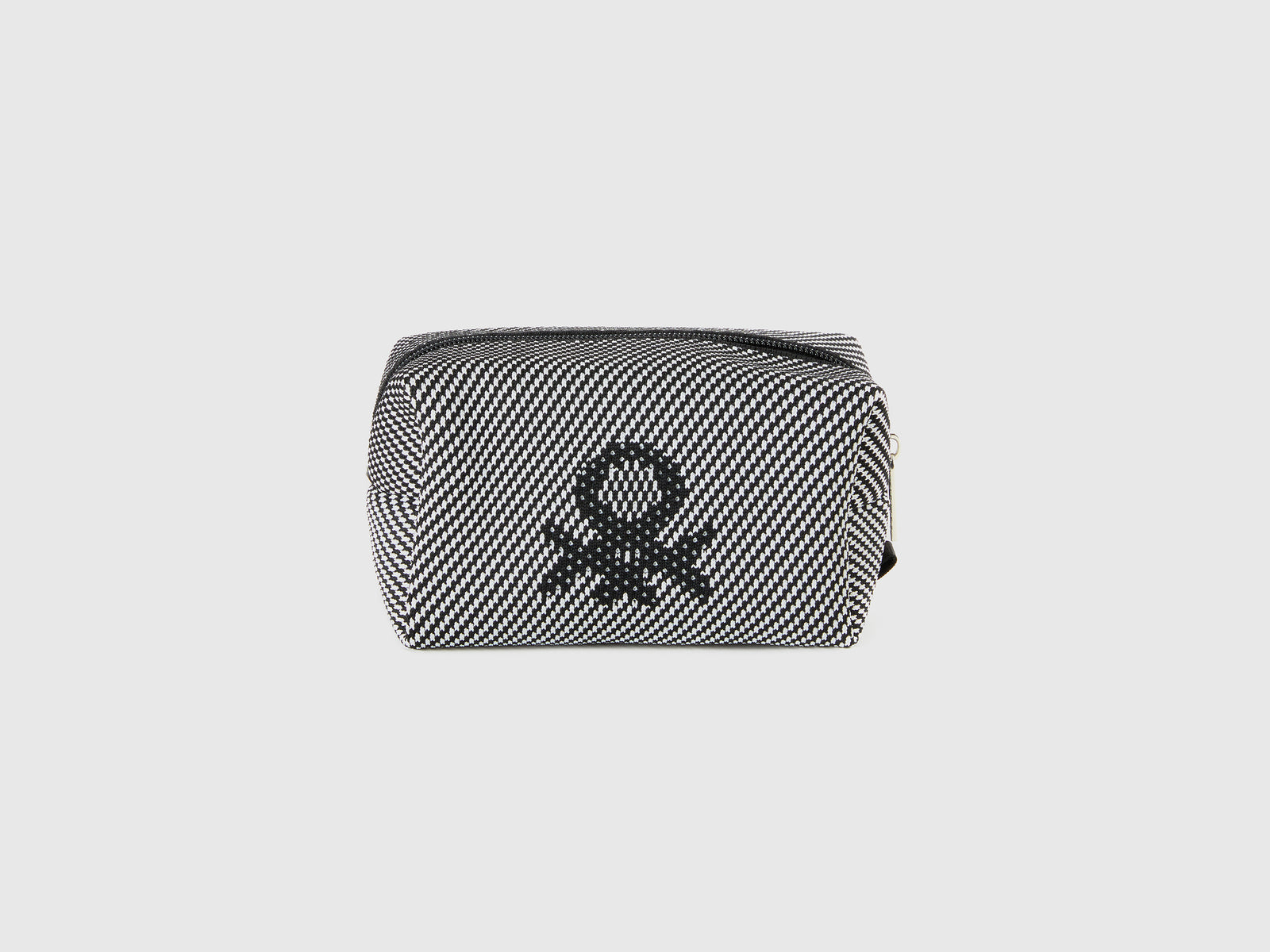 Beauty case jacquard bianco e da donna nero | Benetton Outlet