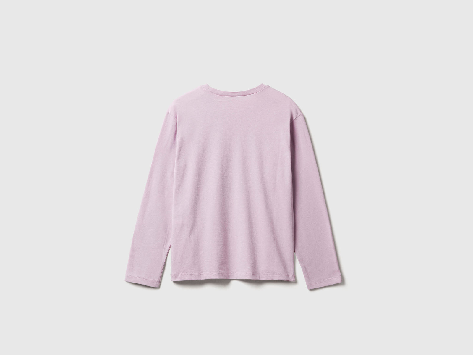 T-shirt con stampa da bambina lavanda 2 | Benetton Outlet