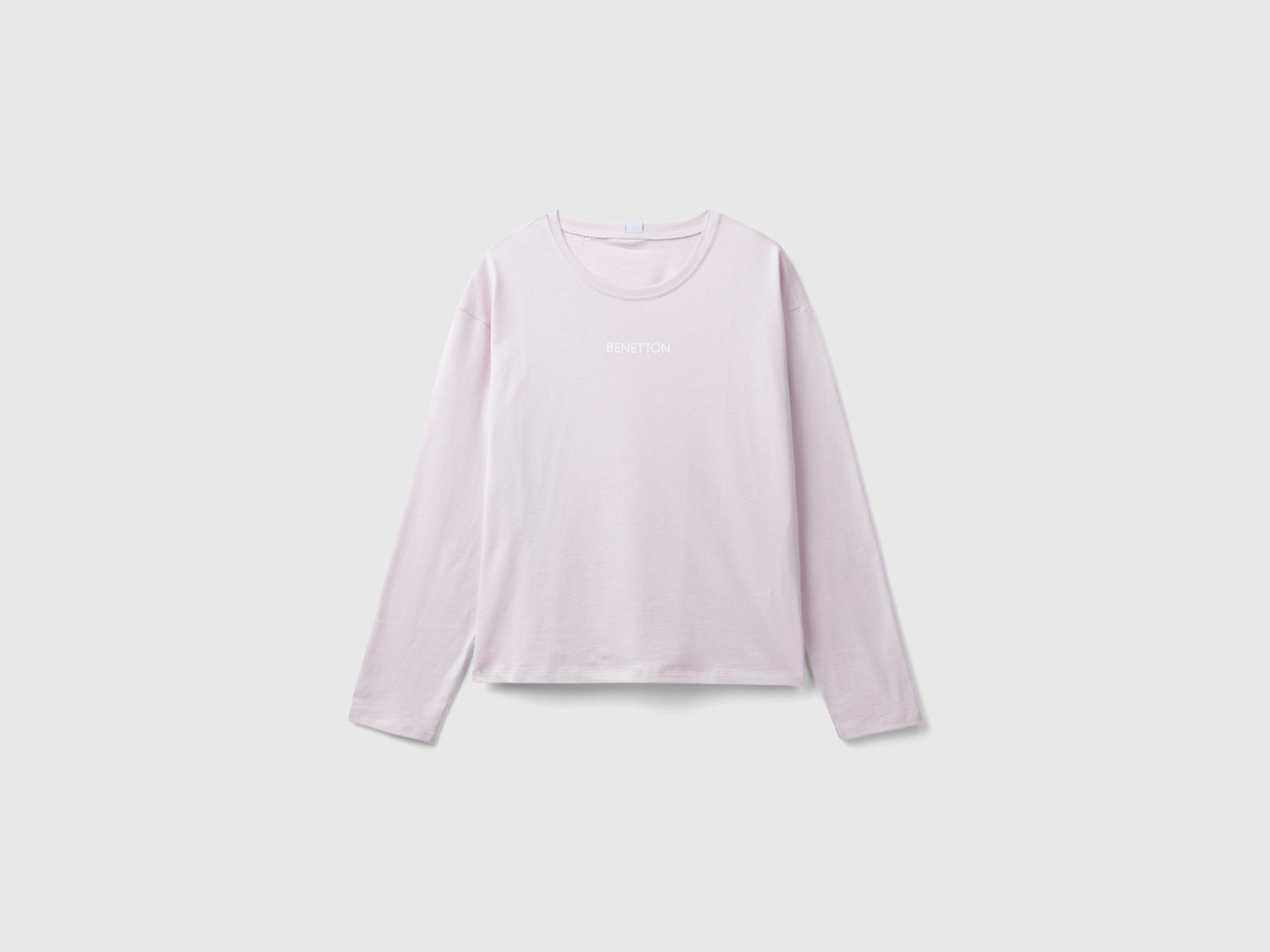 Maglietta con stampa logo da donna lilla | Benetton Outlet