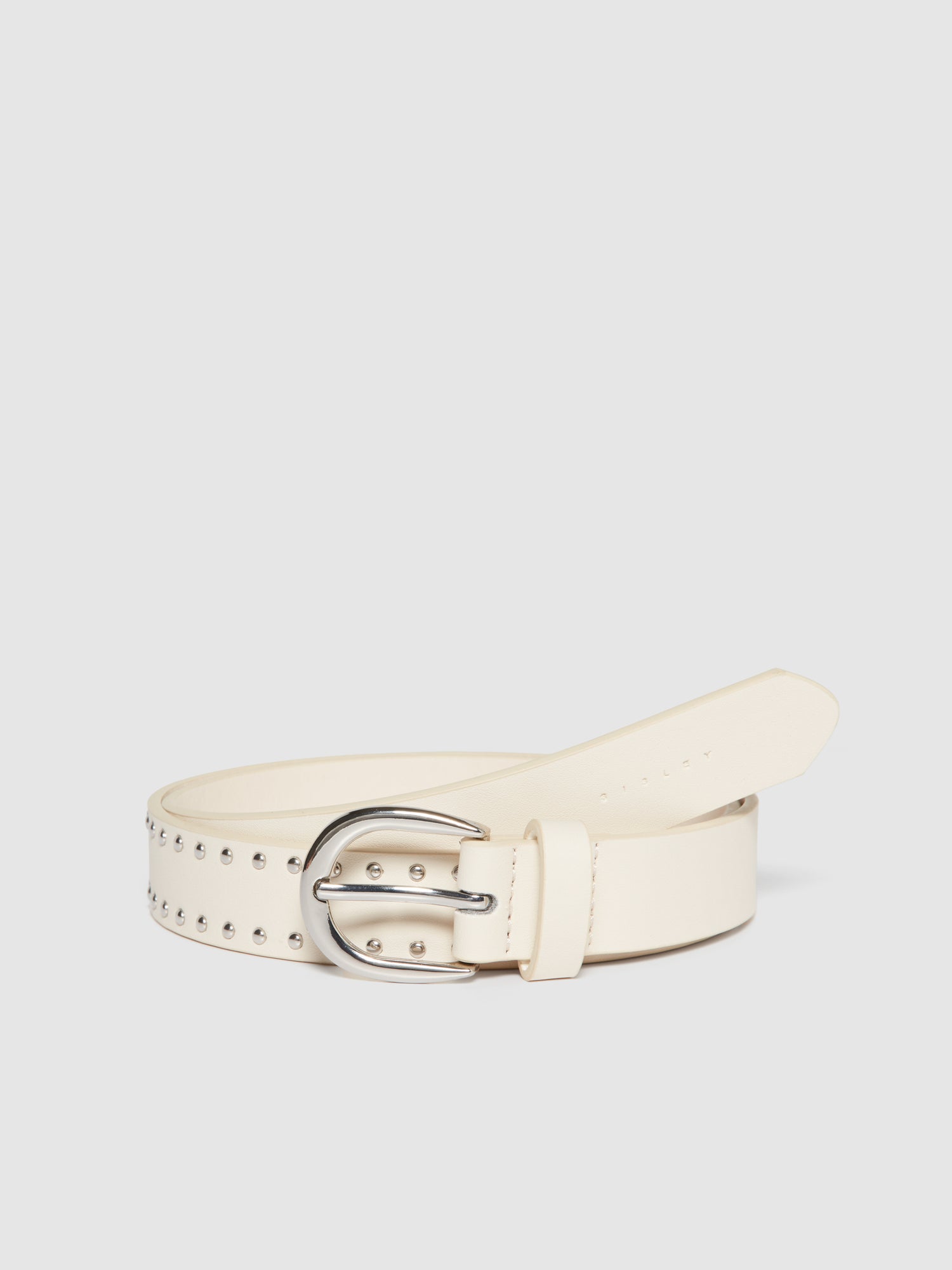 Cintura con borchie da donna bianco panna | Sisley Outlet