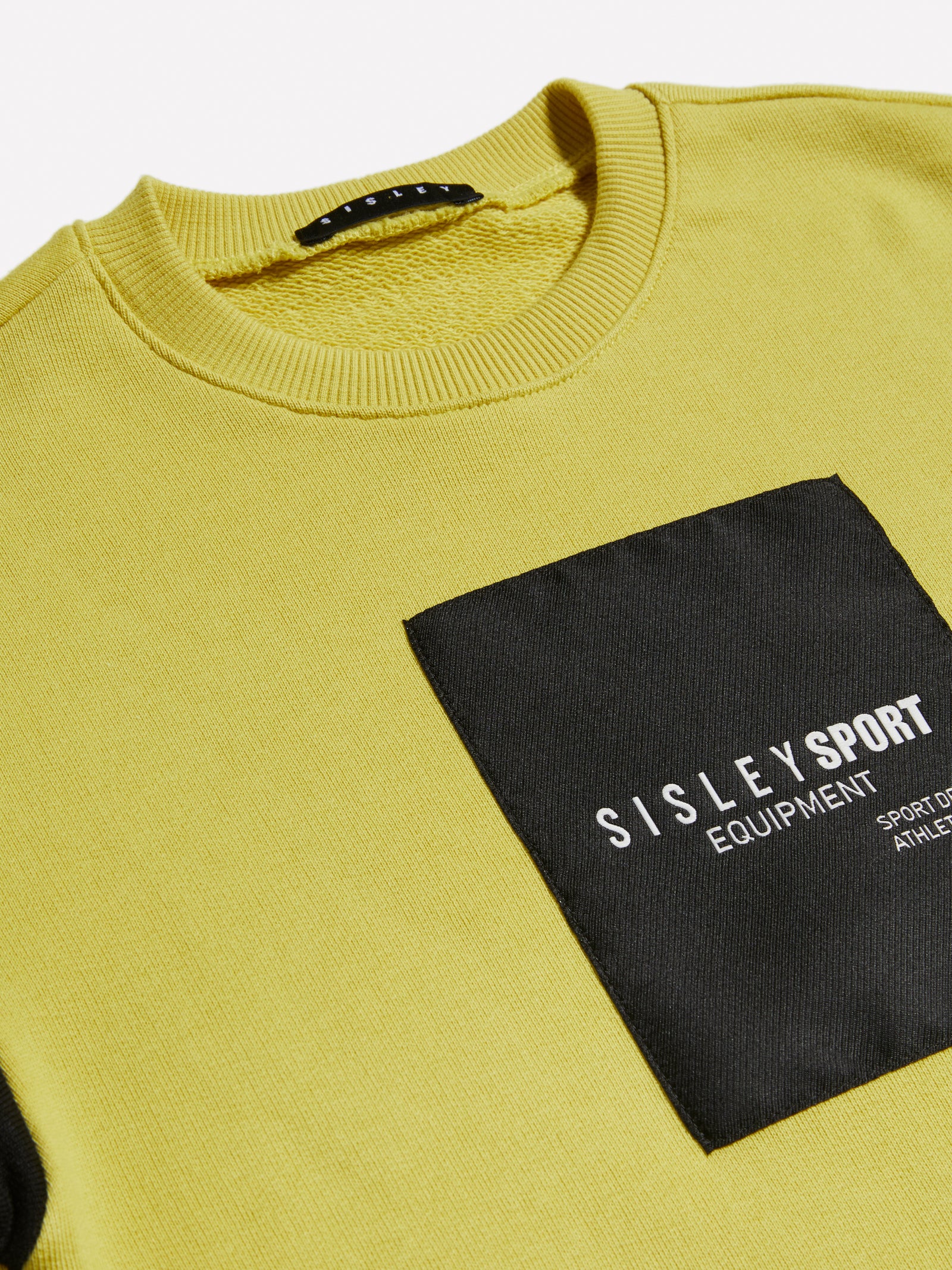 Felpa con etichetta logata da bambino giallo 3 | Sisley young Outlet