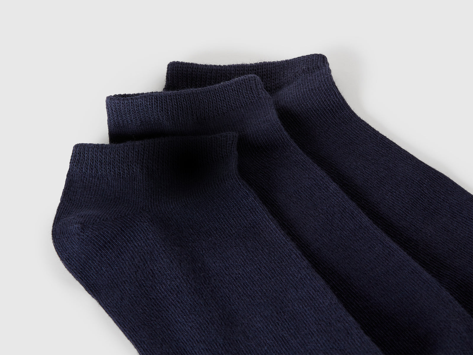 Tre paia di calzini corti da uomo blu scuro 2 | Benetton Outlet