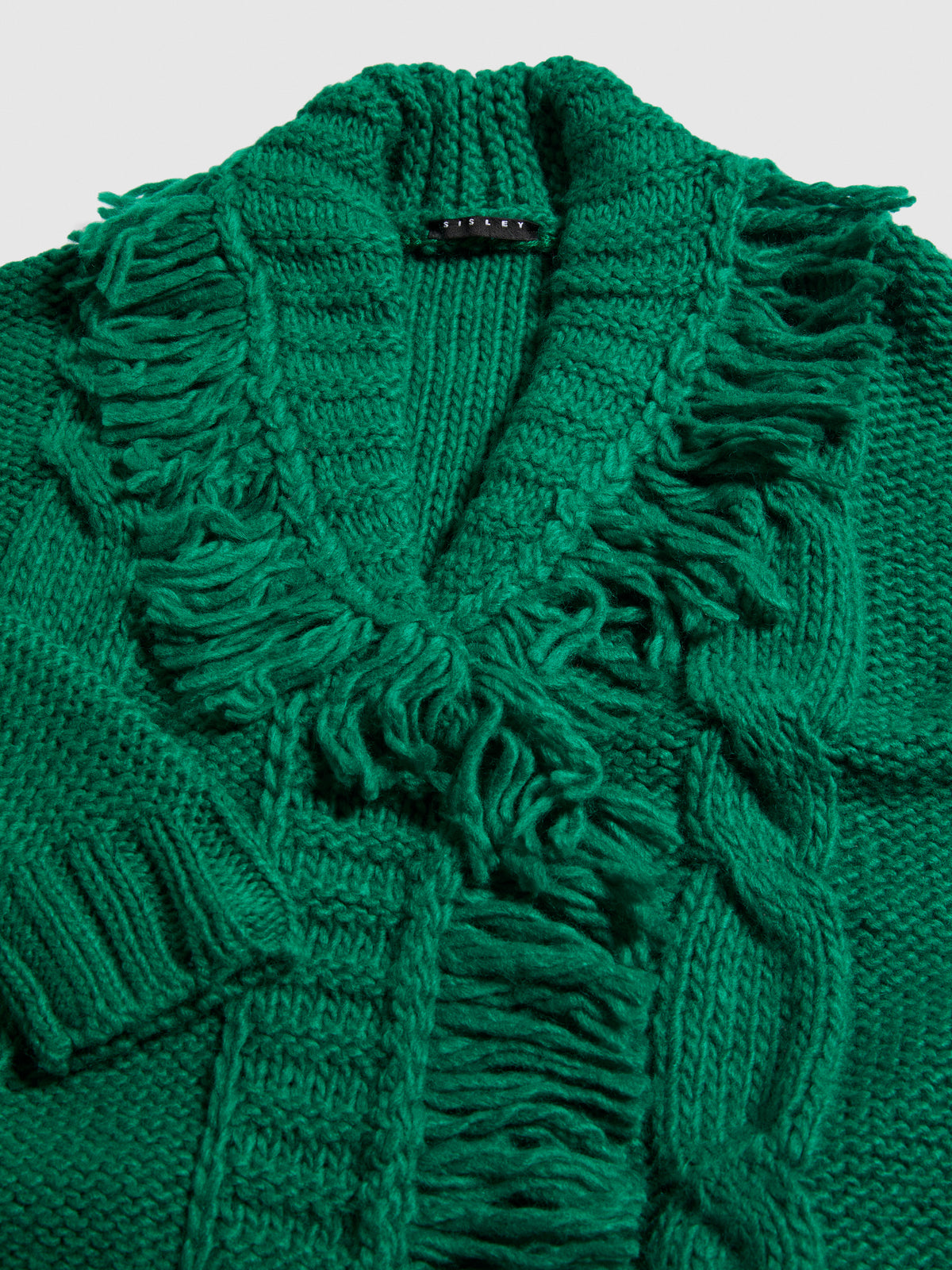 Cardigan con frange