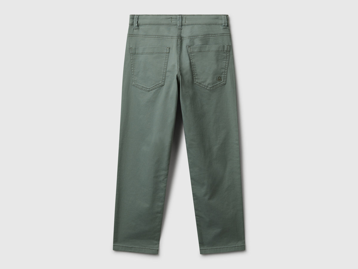 Pantaloni in cotone stretch