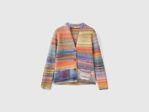 Giacca in maglia di misto lana