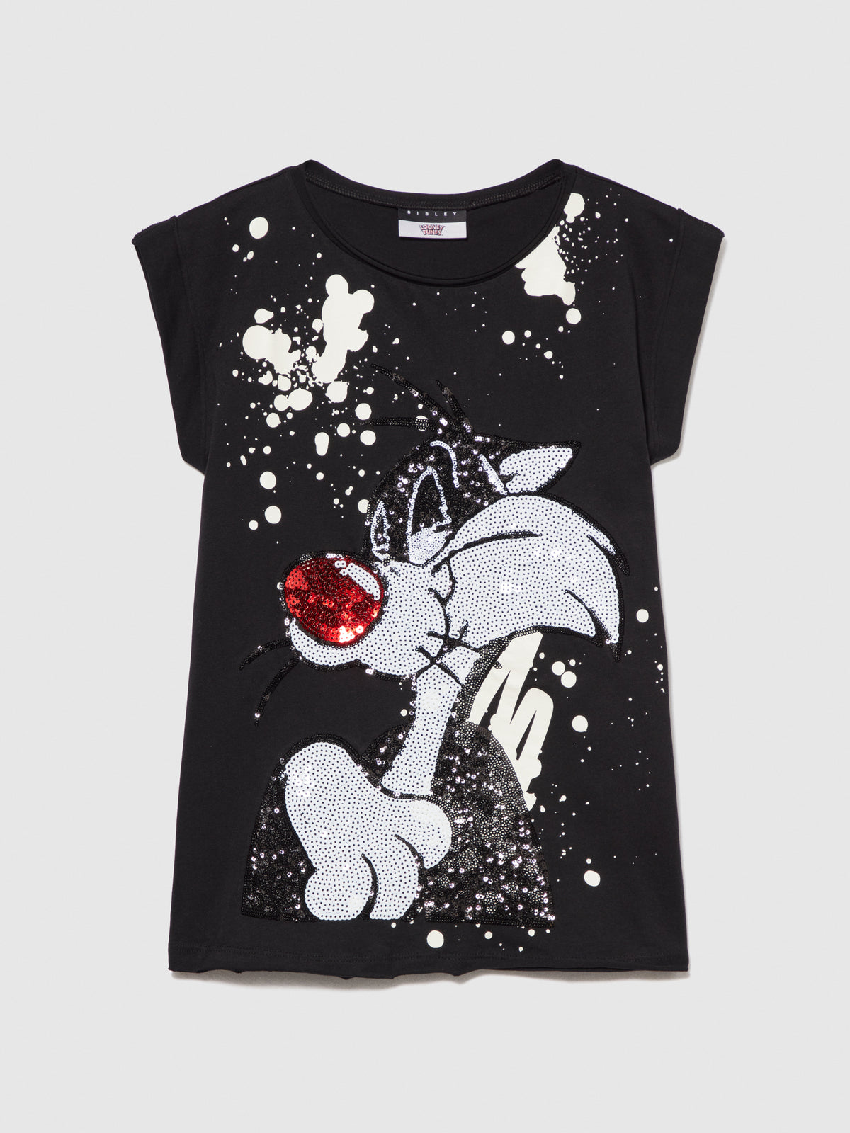 T-shirt over con paillettes ©Looney Tunes