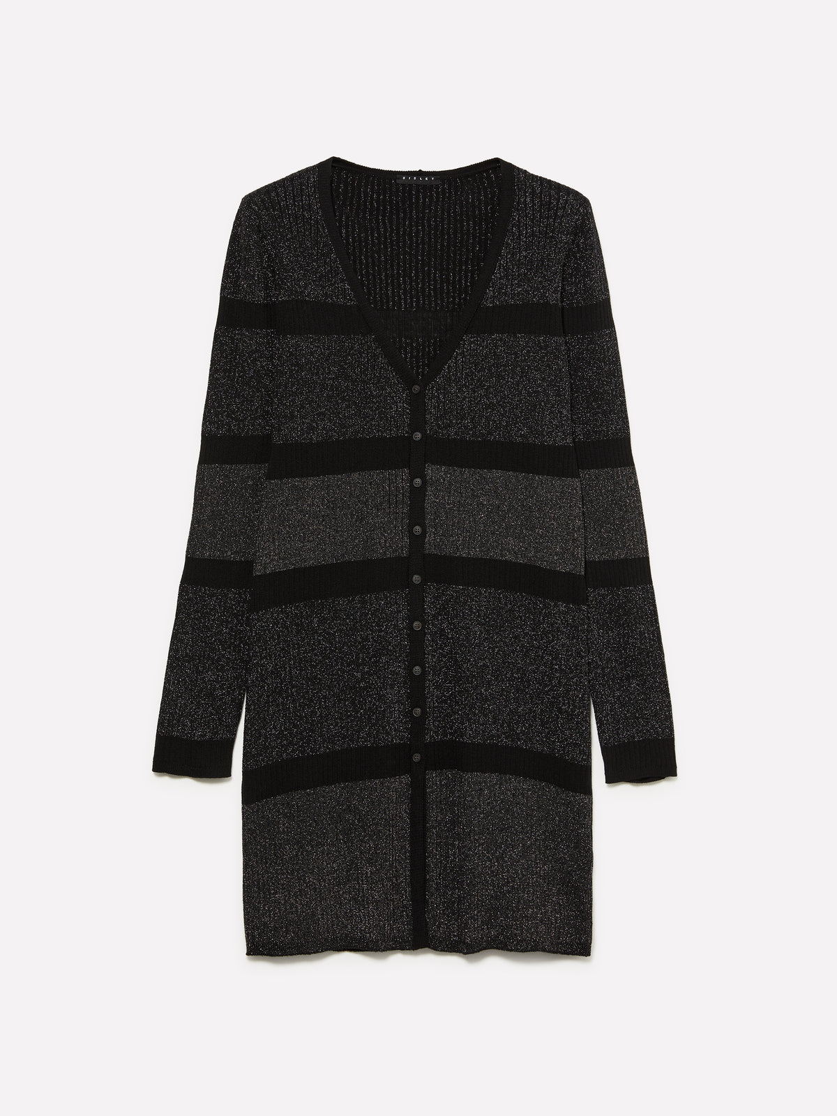 Cardigan color block con lurex