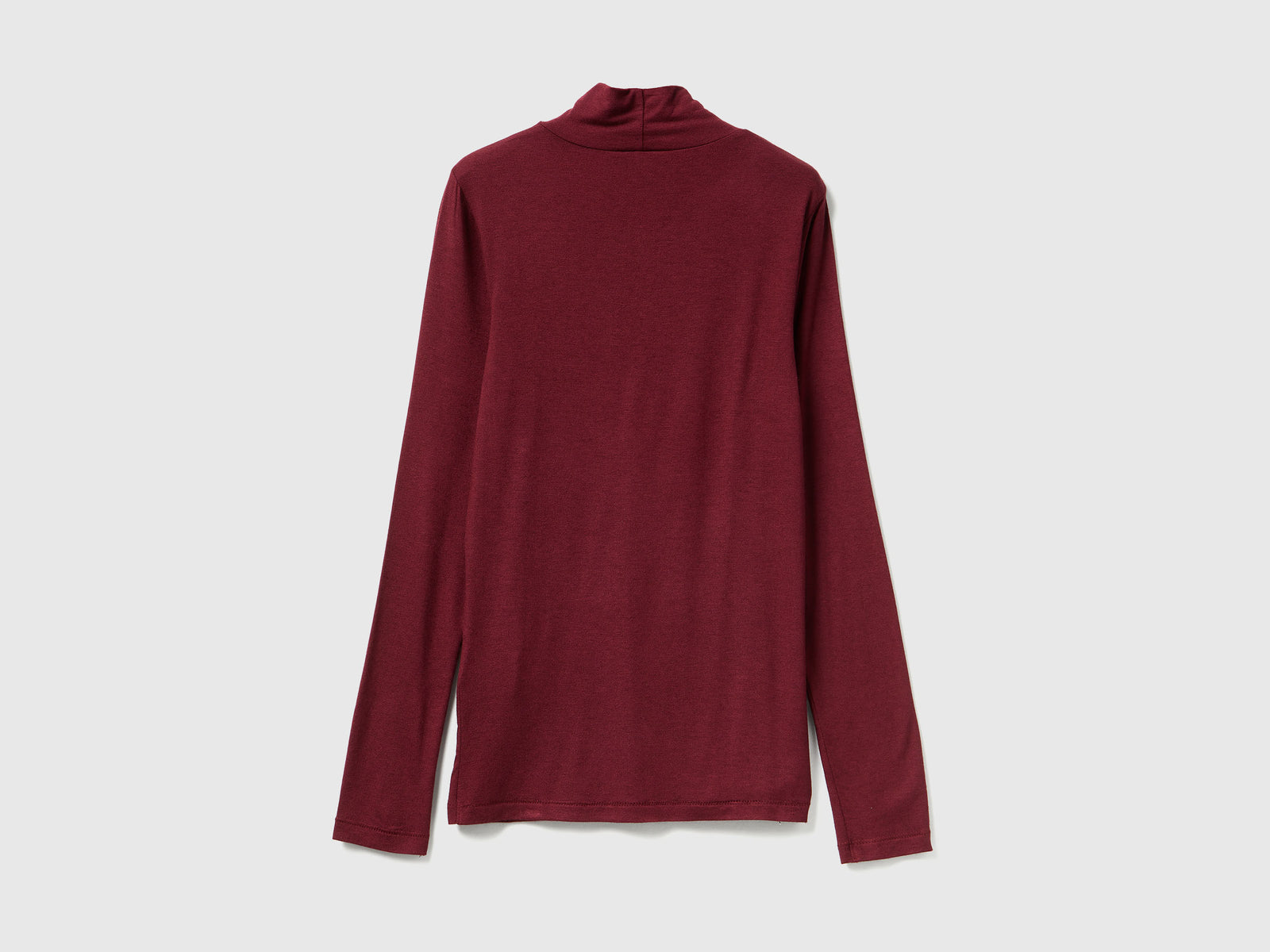 Maglia lupetto in misto Modal e cashmere da donna bordeaux 2 | Benetton Outlet