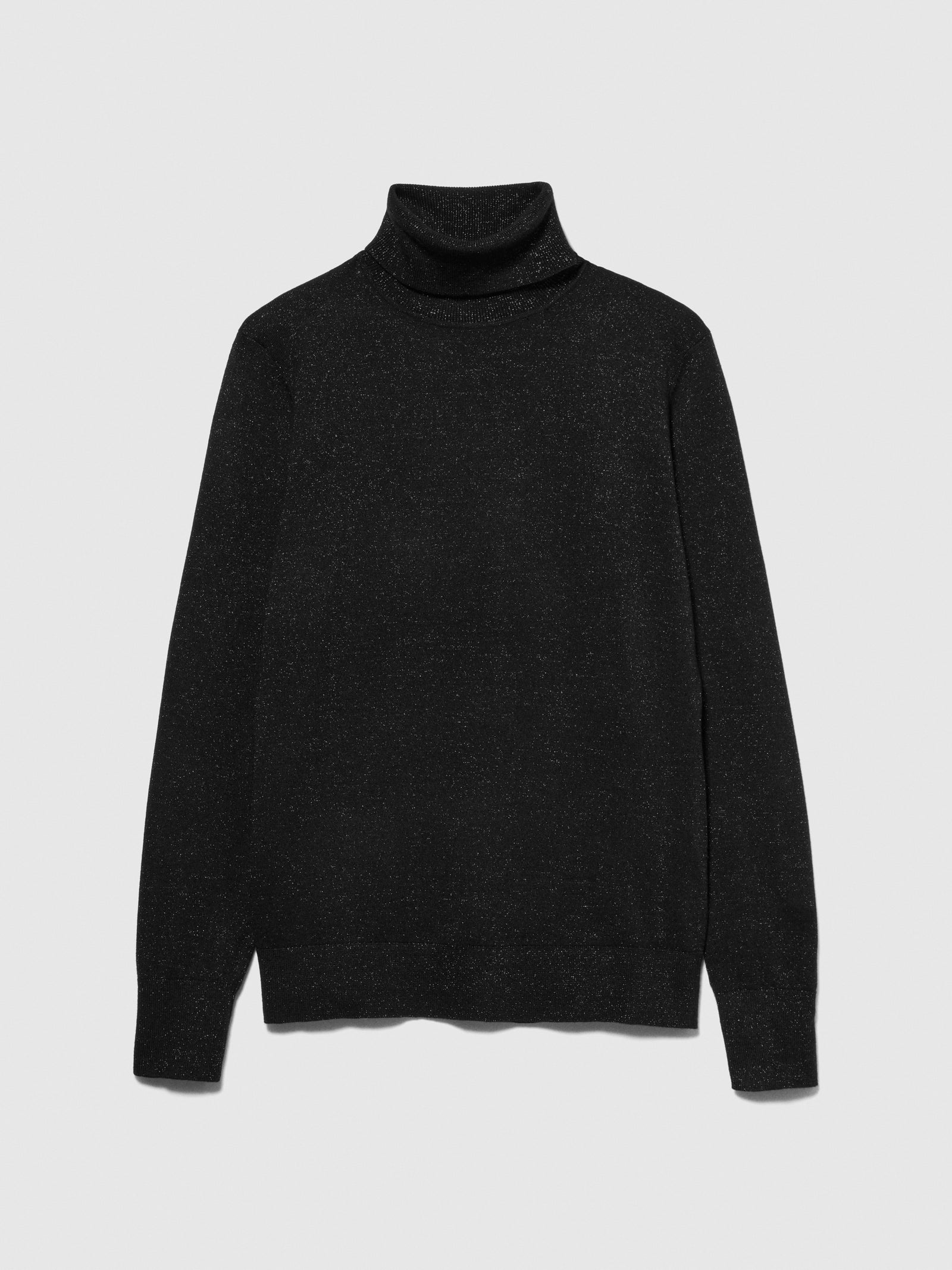 Maglia dolcevita slim fit da donna nero | Sisley Outlet