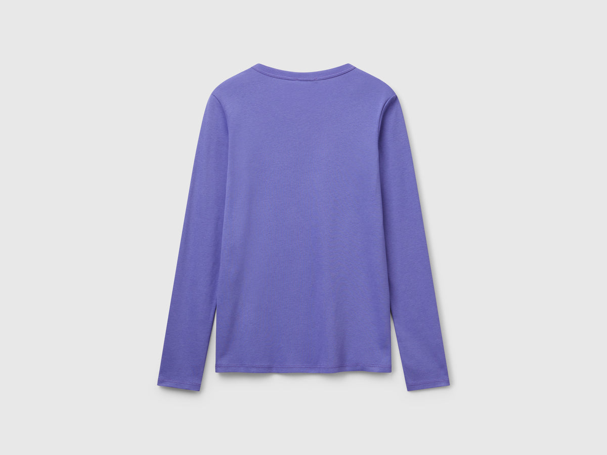T-shirt manica lunga 100% cotone
