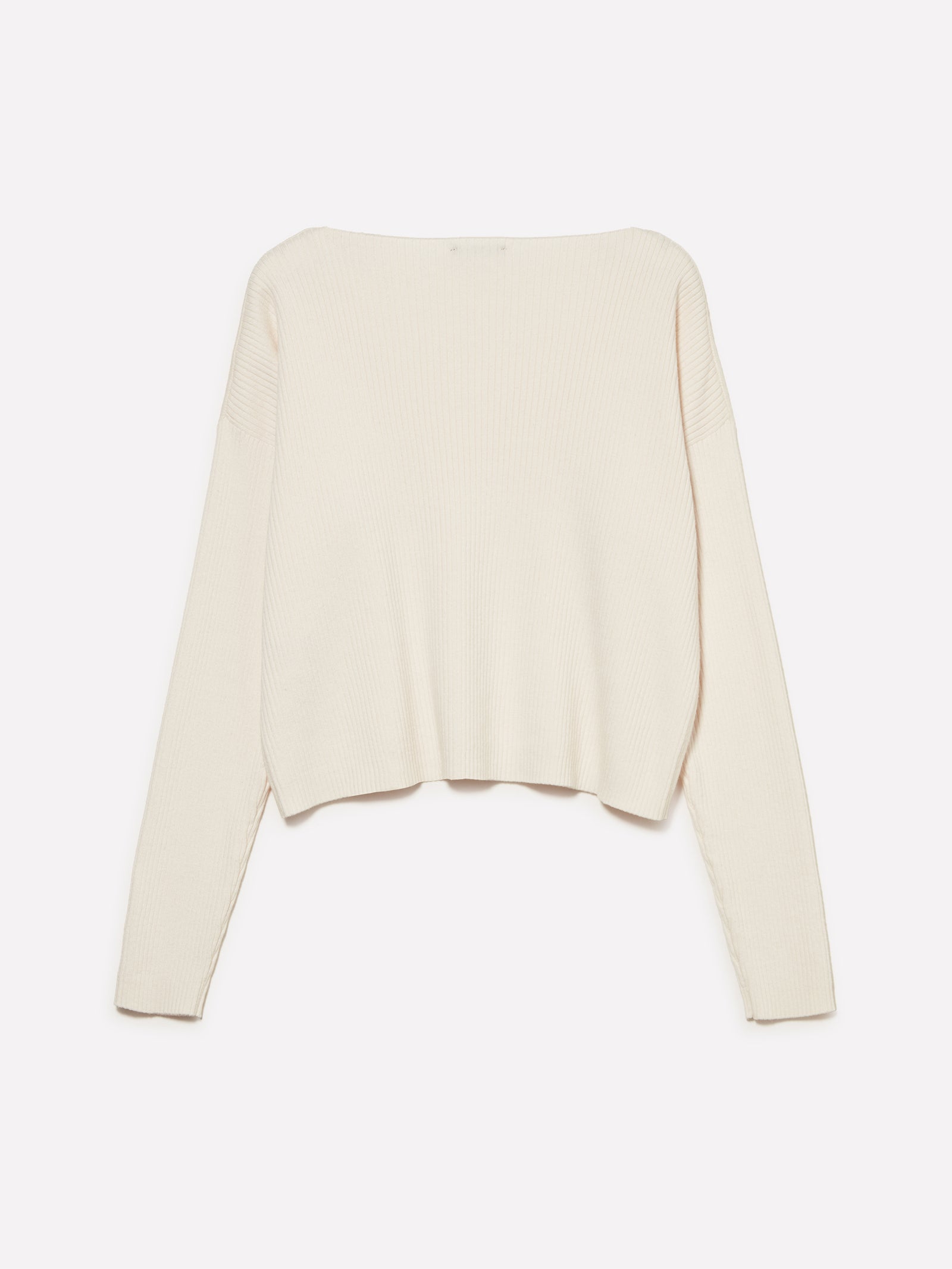 Maglia con scollo a barca da donna bianco panna 2 | Sisley Outlet