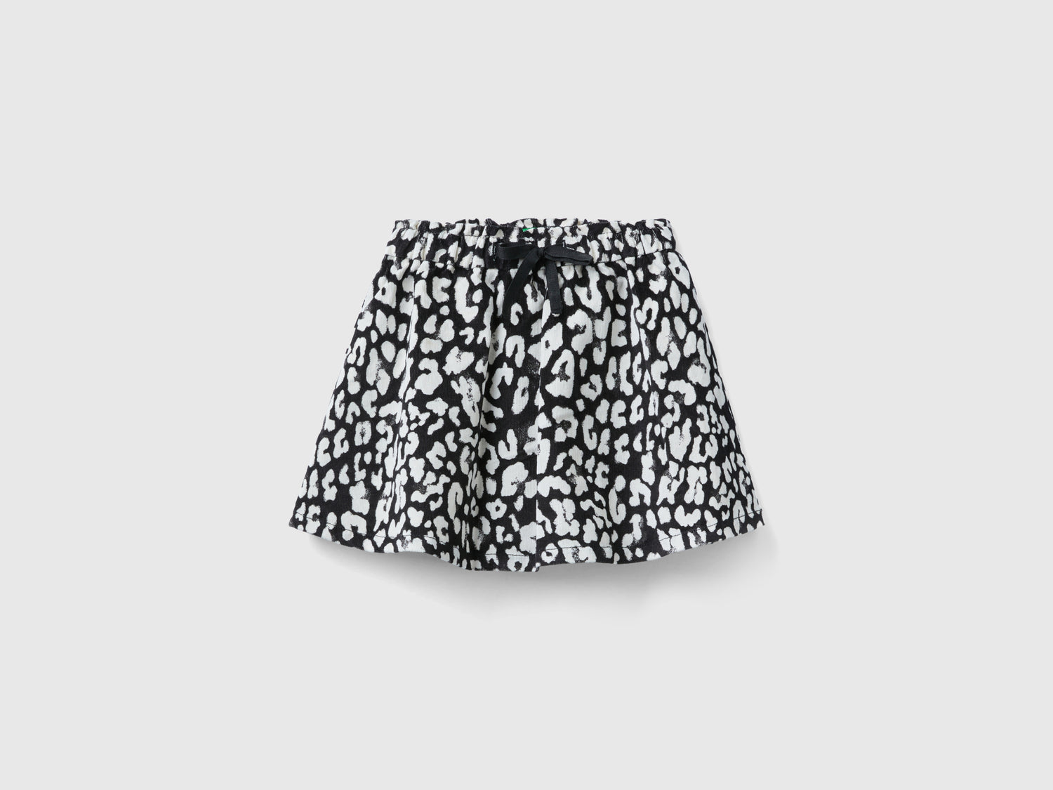 Minigonna animalier in velluto da bimba multi-color | Benetton Outlet
