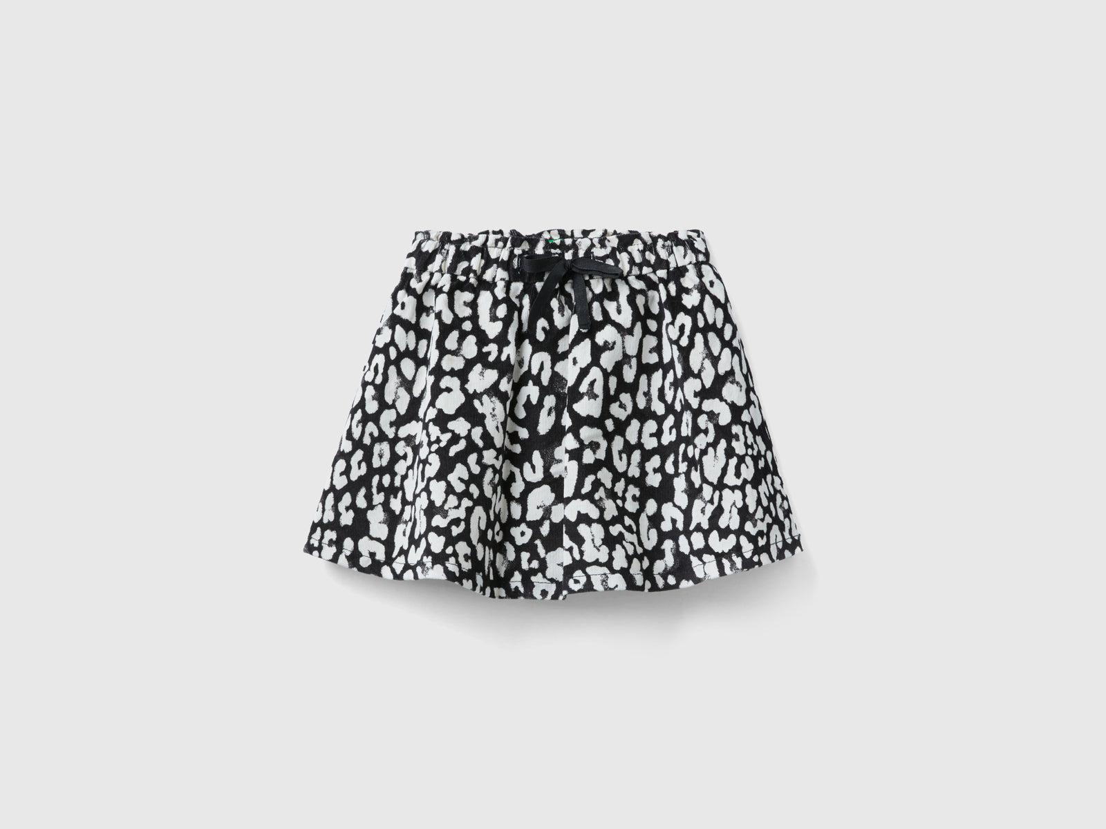 Minigonna animalier in velluto da bimba multi-color | Benetton Outlet
