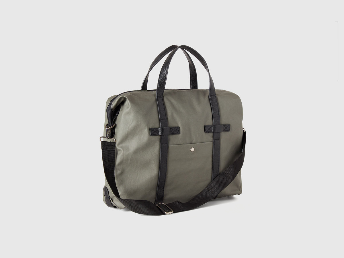 Borsa Messenger in tessuto spalmato